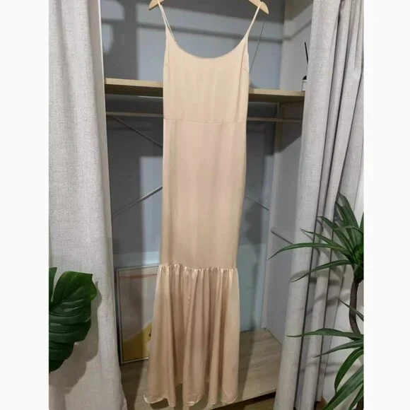 nasha satin dress reformation Reformation Nasha Satin Dress by Reformation